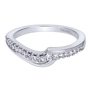 Gabriel 14 Karat Contemporary Wedding Band WB6110W44JJ