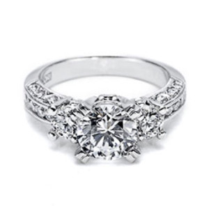 Tacori 18 Karat Crescent Engagement Ring HT2326SM
