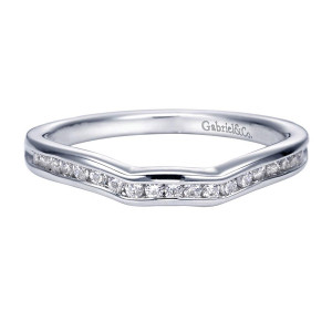Gabriel 14 Karat Contemporary Wedding Band WB8188W44JJ