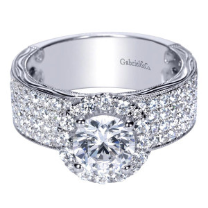 Gabriel 14 Karat Victorian Engagement Ring ER8986W44JJ
