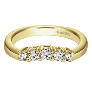 Gabriel 14 Karat Contemporary Wedding Band WB3813M44JJ