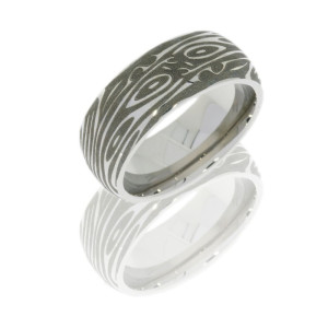 Lashbrook 8DLASER17 DP Titanium Wedding Ring or Band