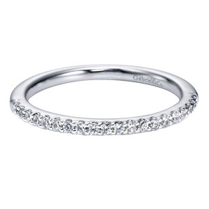 Gabriel 14 Karat Contemporary Wedding Band WB5828W44JJ
