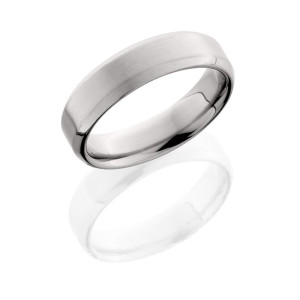 Lashbrook 6B SATIN Titanium Wedding Ring or Band