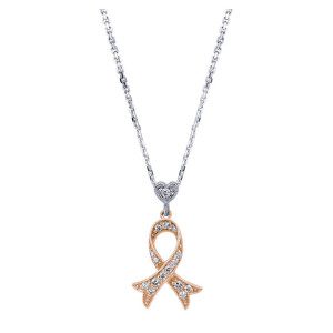 Gabriel Fashion 14 Karat Two-Tone Care Collection Necklace NK1653T45JJ