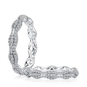A.JAFFE 14 Karat Quilted Diamond Wedding Ring MRCOV4643QE