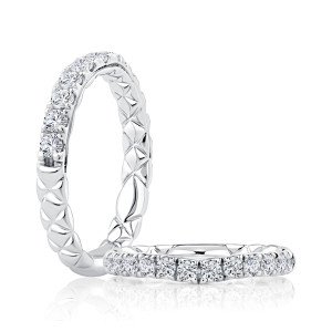 A.JAFFE 14 Karat Classic Diamond Wedding Ring MRCRD2504Q