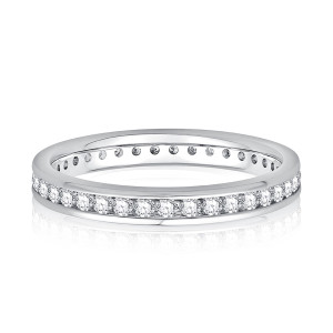 A.JAFFE 14 Karat Classic Diamond Wedding Ring WRC1404H
