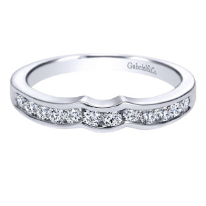 Gabriel 14 Karat Contemporary Wedding Band WB2294W44JJ