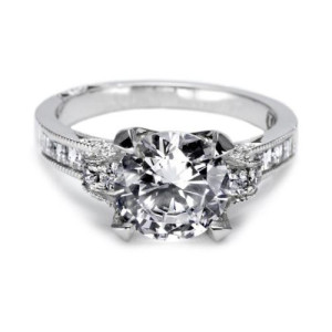 Tacori 18 Karat Simply Tacori Solitaire Engagement Ring 2580RD8