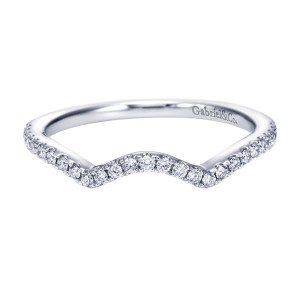 Gabriel 14 Karat Contemporary Wedding Band WB7546W44JJ