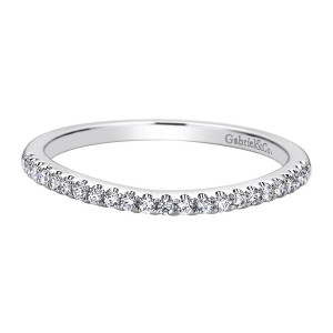 Gabriel 14 Karat Contemporary Wedding Band WB9538W44JJ