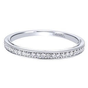 Gabriel 14 Karat Victorian Wedding Band WB911932R0W44JJ