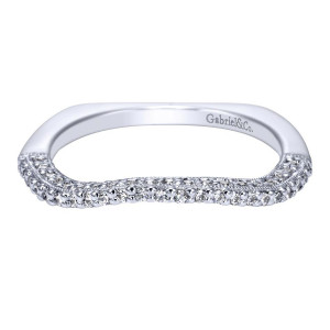 Gabriel 14 Karat Contemporary Wedding Band WB5428W44JJ