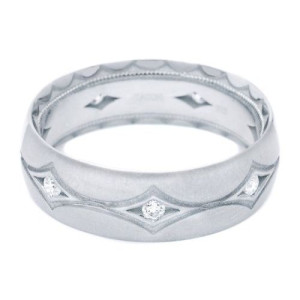 Tacori 1007WDS Platinum Crescent Wedding Band
