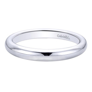 Gabriel 14 Karat Contemporary Wedding Band WB9395W4JJJ