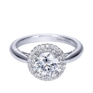 Gabriel 14 Karat Contemporary Engagement Ring ER7826W44JJ