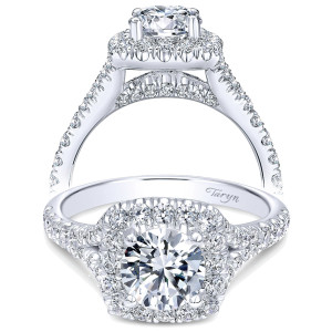 Taryn 14k White Gold Round Halo Engagement Ring TE10290W44JJ