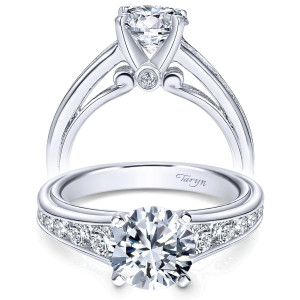 Taryn 14k White Gold Round Straight Engagement Ring TE8866W44JJ