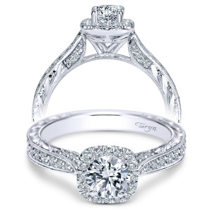 Taryn 14k White Gold Round Halo Engagement Ring TE98629W44JJ