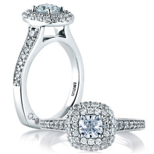 A.JAFFE 18 Karat Signature Engagement Ring MES572