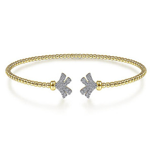 Gabriel Fashion 14 Karat Diamond Bujukan Bangle Bracelet BG4260-6Y45JJ
