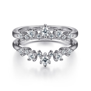 Gabriel 14 Karat White Gold Diamond Ring Enhancer AN15306S-W44JJ