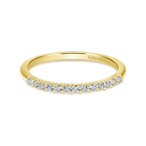 Gabriel 14 Karat Yellow Gold Matching Wedding Band WB11755R3Y44JJ
