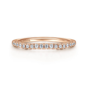 Gabriel 14 Karat Rose Gold Matching Wedding Band WB11794R3K44JJ