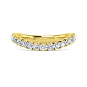 Gabriel 14 Karat Yellow Gold Matching Wedding Band WB12337P6Y44JJ