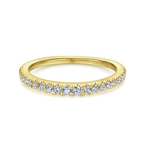 Gabriel 14 Karat Yellow Gold Matching Wedding Band WB12351R6Y44JJ