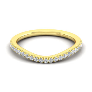 Gabriel 14 Karat Yellow Gold Matching Wedding Band WB12766R4Y44JJ