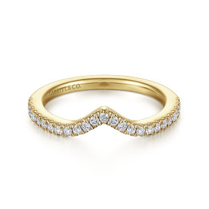 Gabriel 14 Karat Yellow Gold Matching Wedding Band WB14000R6Y44JJ