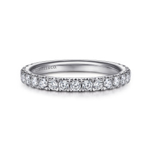 Gabriel 14 Karat White Gold Matching Wedding Band WB14649R8W44JJ