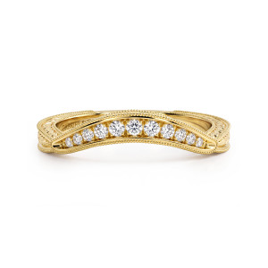 Gabriel 14 Karat Yellow Gold Matching Wedding Band WB14768M8Y44JJ