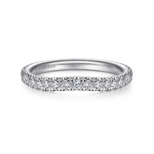Gabriel 14 Karat White Gold Matching Wedding Band WB14794R6W44JJ