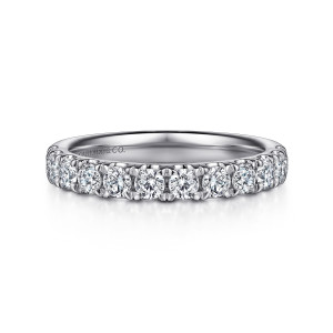 Gabriel 14 Karat White Gold Diamond Matching Wedding Band WB15247C8W44JJ
