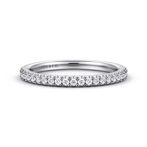 Gabriel 14 Karat White Gold Matching Wedding Band WB16061R8W44JJ