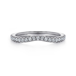 Gabriel 14 Karat White Gold Diamond Wedding Band WB16199R6W44JJ