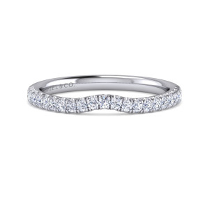 Gabriel 14 Karat White Gold Diamond Matching Wedding Band WB16336C8W44JJ