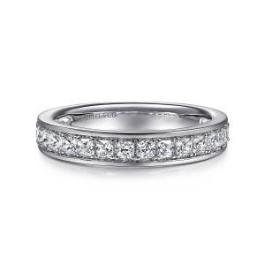 Gabriel 14 Karat White Gold Diamond Wedding Band WB16445O10W44JJ