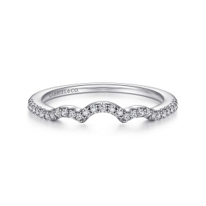 Gabriel 14 Karat White Gold Matching Wedding Band WB914579O2W44JJ