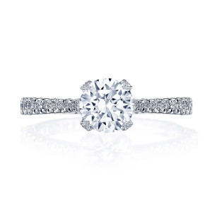 Tacori HT2578RD6W 18 Karat Petite Crescent Engagement Ring