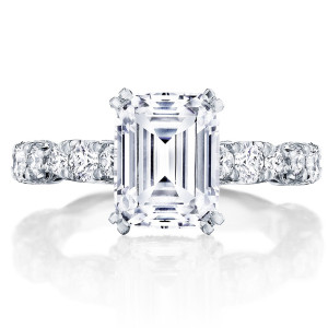HT2654EC9X7 Platinum Tacori RoyalT Engagement Ring