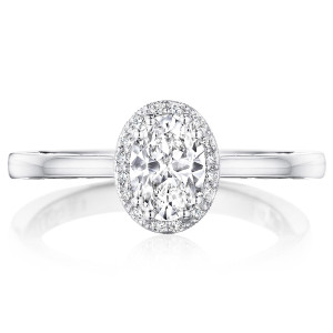 Tacori P101OV7X5FW 14 Karat Coastal Crescent Engagement Ring