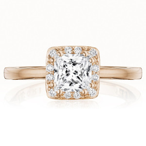 Tacori P101PR55FPK 14 Karat Coastal Crescent Engagement Ring