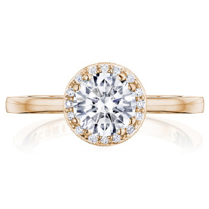 Tacori P101RD65FPK 14 Karat Coastal Crescent Engagement Ring