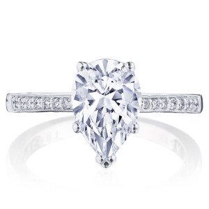 Tacori P1022PS10X7FW 14 Karat Coastal Crescent Engagement Ring