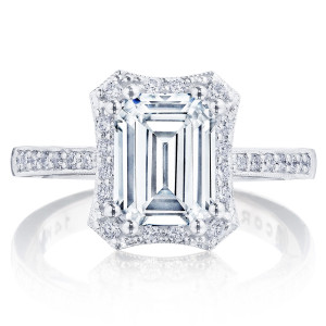 Tacori P1032EC85X65FW 14 Karat Coastal Crescent Engagement Ring