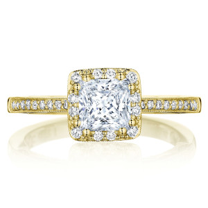 Tacori P103PR55FY 14 Karat Coastal Crescent Engagement Ring
